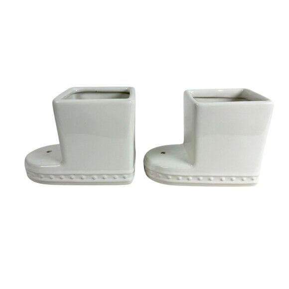 Nora Fleming Pearl Dot Square Cutie Container Stoneware Retired CC01 Lot Of 2 - Picture 2 of 10